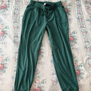 Rae Dunn Forest Green Jogger Pants